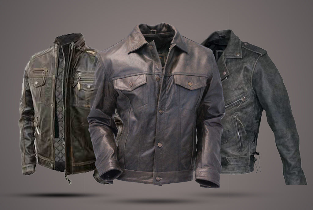 Distressed to Success—Worn-In Leather Jackets Are All the Rage